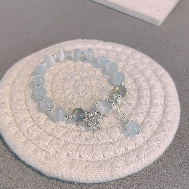 Lisslune | Artificial Cat's Eye Crystal Butterfly Bracelet
