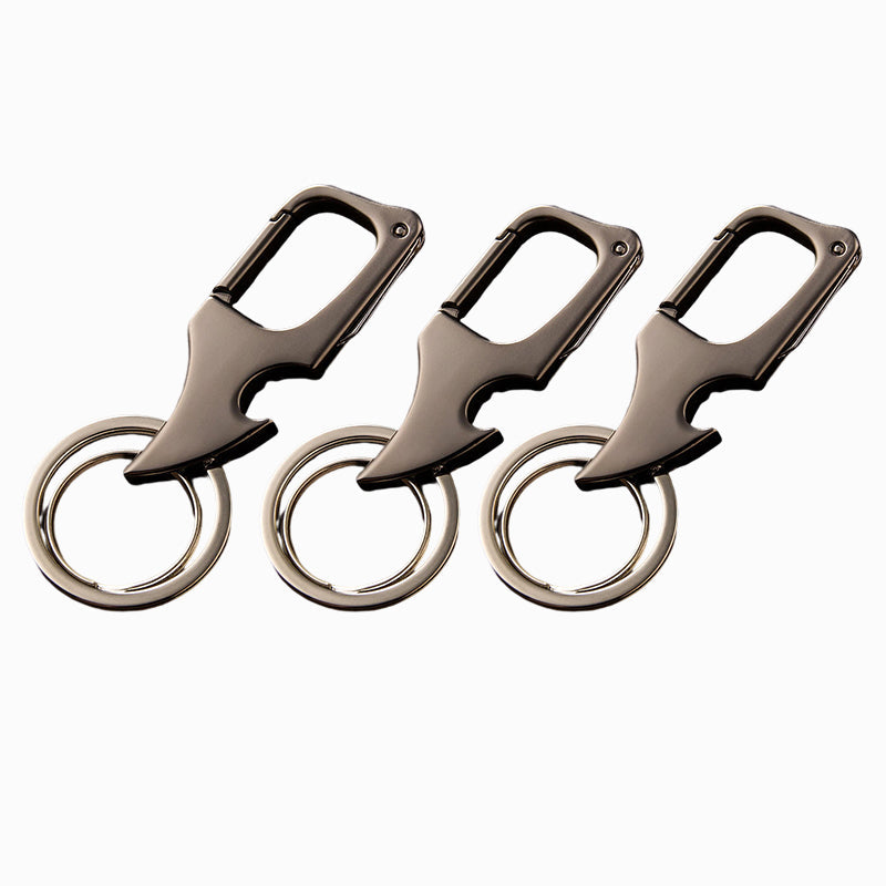 Lisslune | Multifunctional Bottle Opener with Pendant and Metal Double Ring Keychain