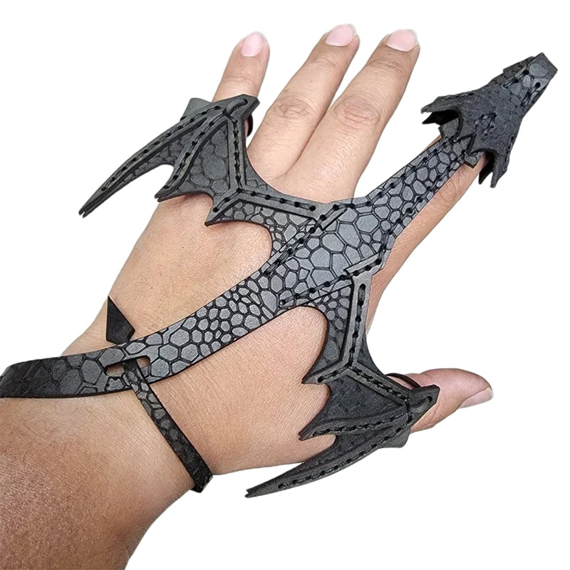 Lisslune | Leather Hand Dragon Bracelet