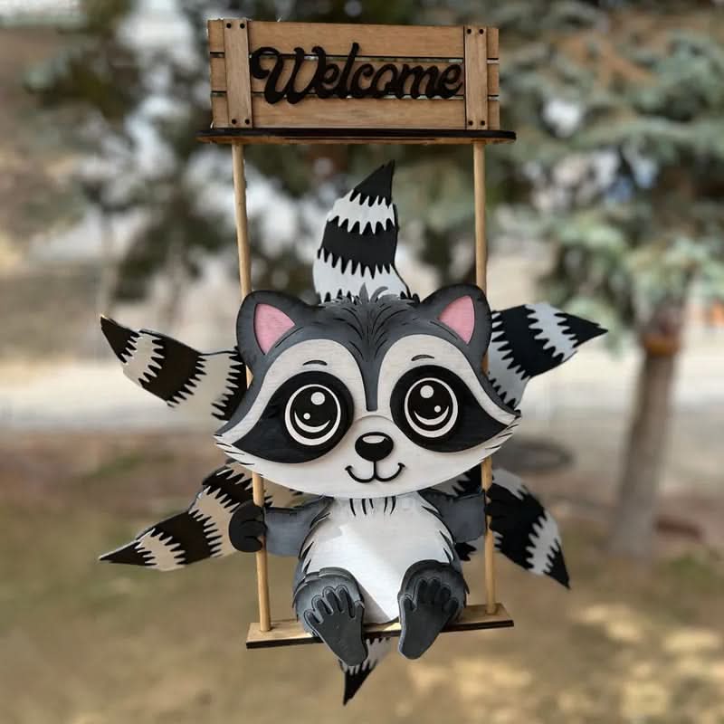 Lisslune | Animal Windmill Yard Art Decoration – Whimsical Outdoor Garden Spinner