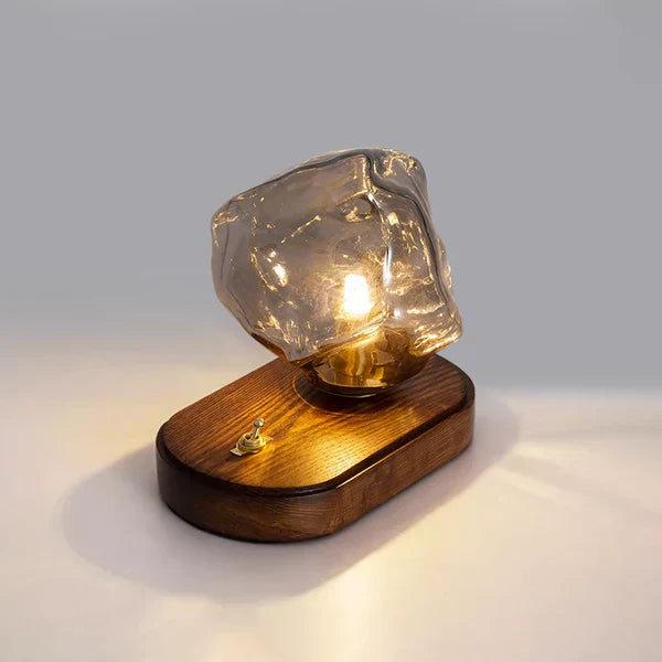 Lisslune | CrystalGlow - artistic table lamp made of glass