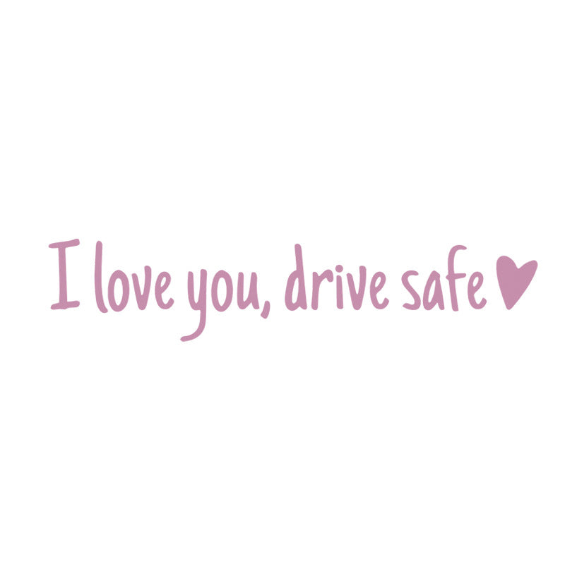 Lisslune | I love you Drive safe Mirror sticker