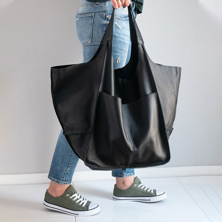 Lisslune | Oversized Leather Weekend Bags