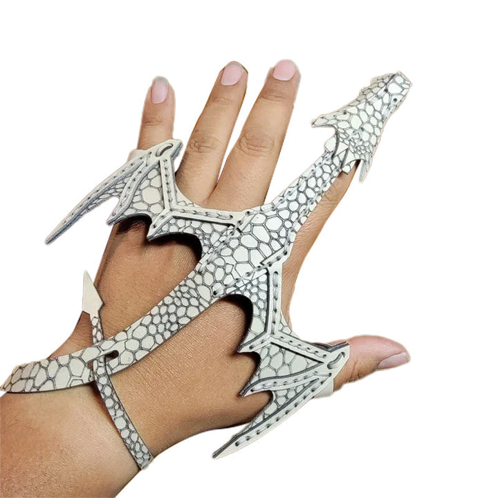 Lisslune | Leather Hand Dragon Bracelet