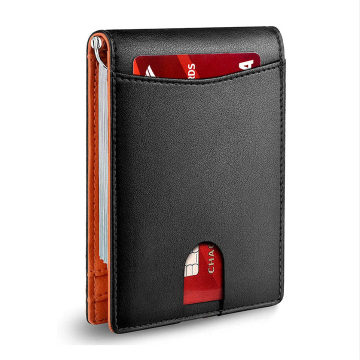 Lisslune | Theft-proof magnetic card holder made of genuine leather