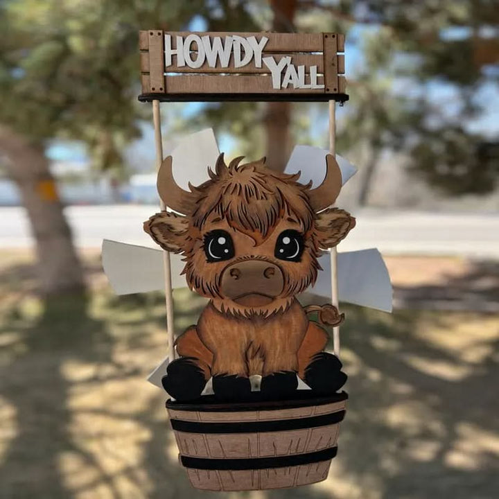 Lisslune | Animal Windmill Yard Art Decoration – Whimsical Outdoor Garden Spinner