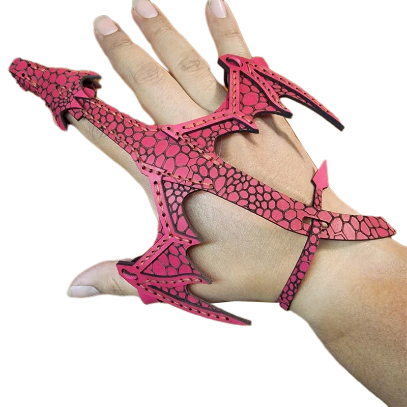 Lisslune | Leather Hand Dragon Bracelet