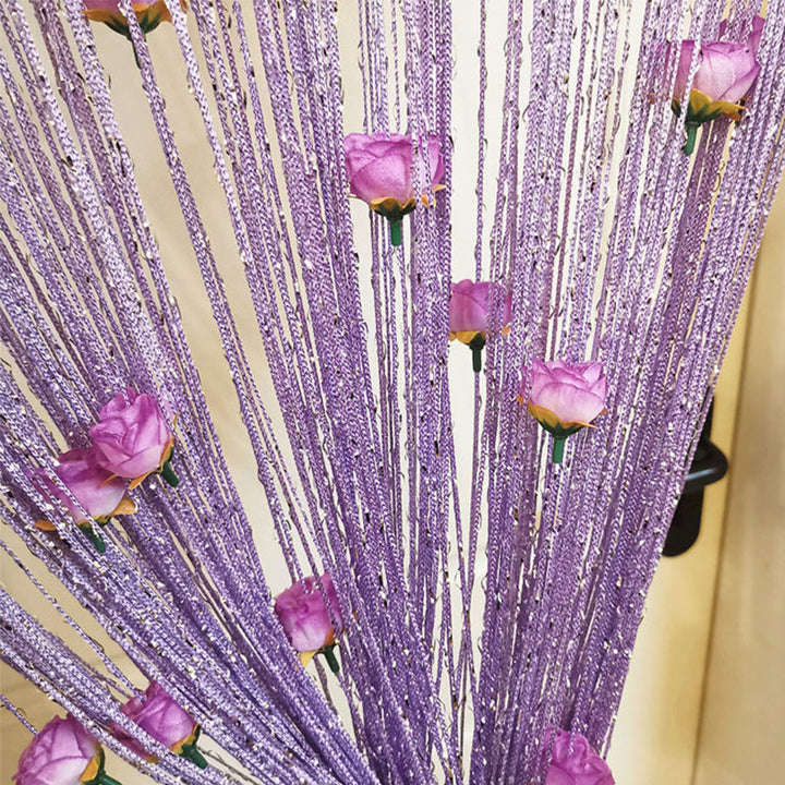 Lisslune | Rose Thread Door Curtain