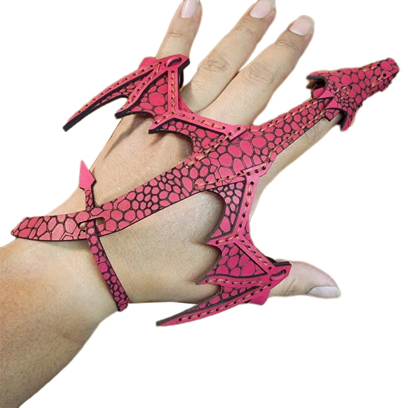 Lisslune | Leather Hand Dragon Bracelet