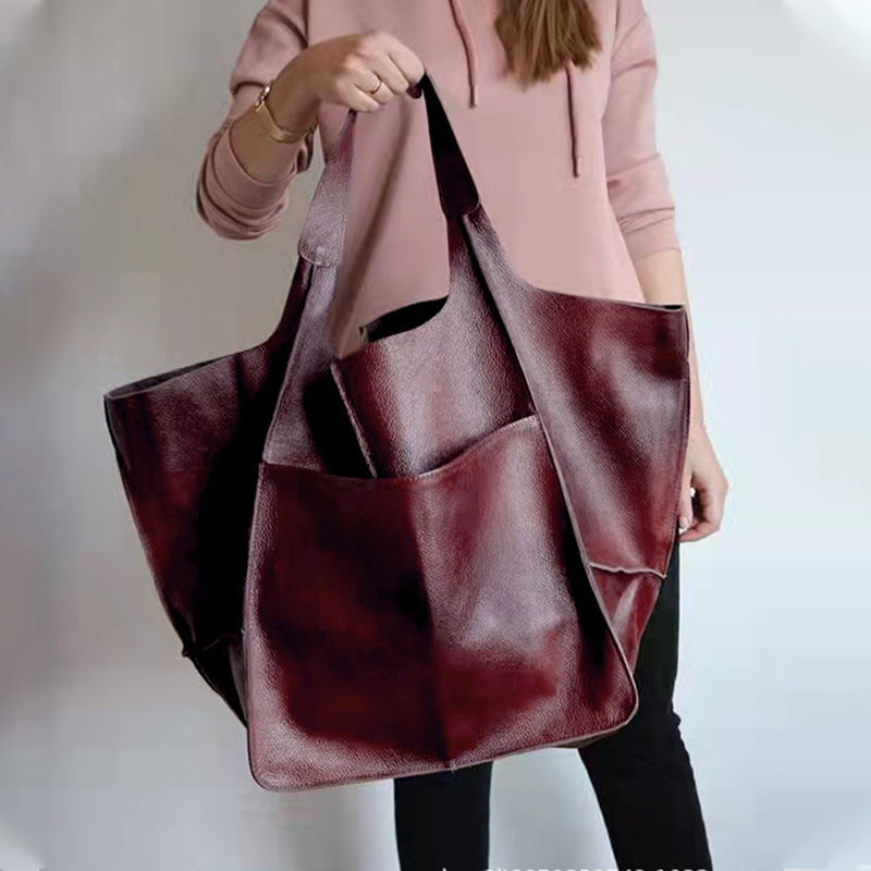 Lisslune | Oversized Leather Weekend Bags