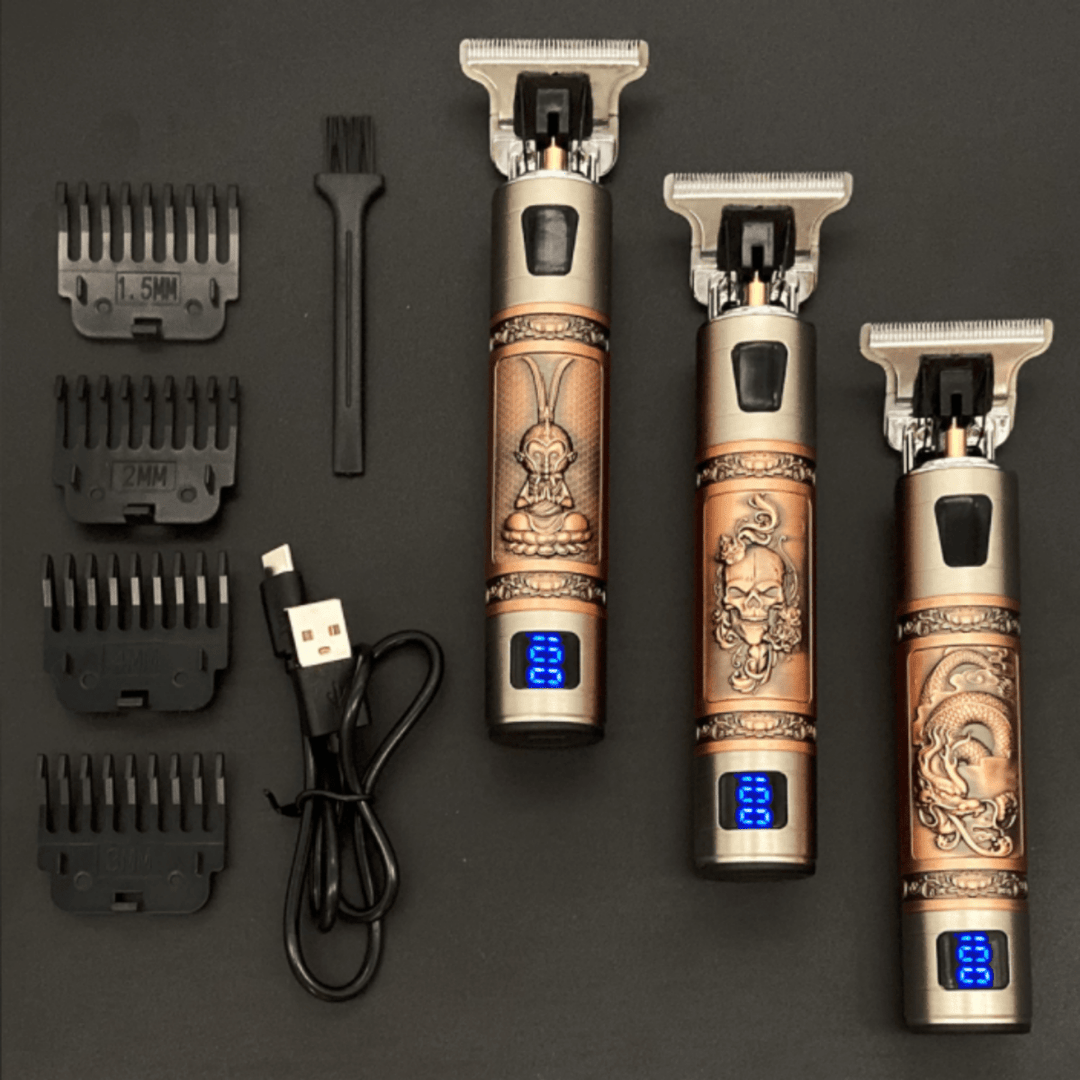 Lisslune | Skulltrim – Vintage Rechargeable Beard Trimmer for Precise Results