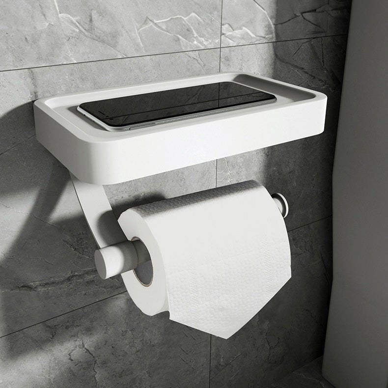 Lisslune | RVS Shelf | Drill-free Toilet Roll Holder with Storage Shelf made of Stainless Steel