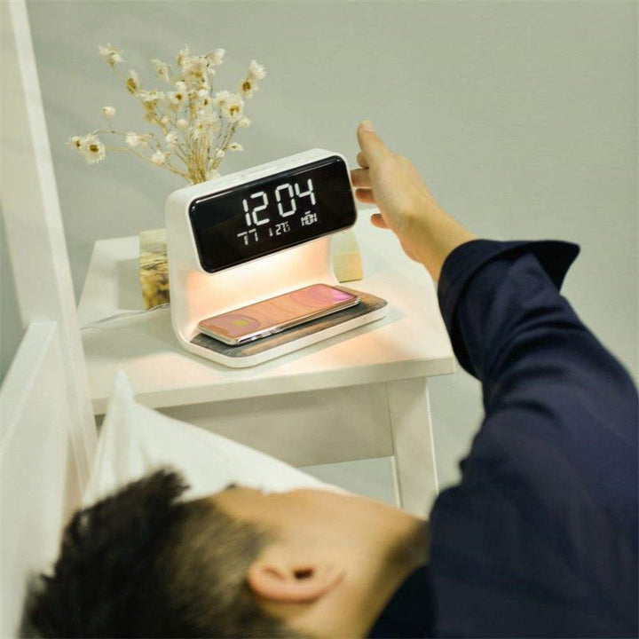 Lisslune | SleekStation – Clutter-Free Nightstand Solution with Touch Lamp