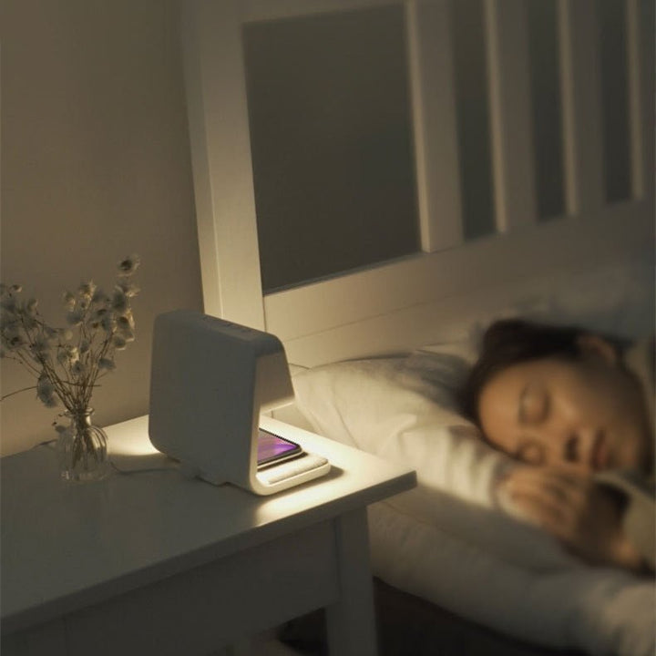 Lisslune | SleekStation – Clutter-Free Nightstand Solution with Touch Lamp