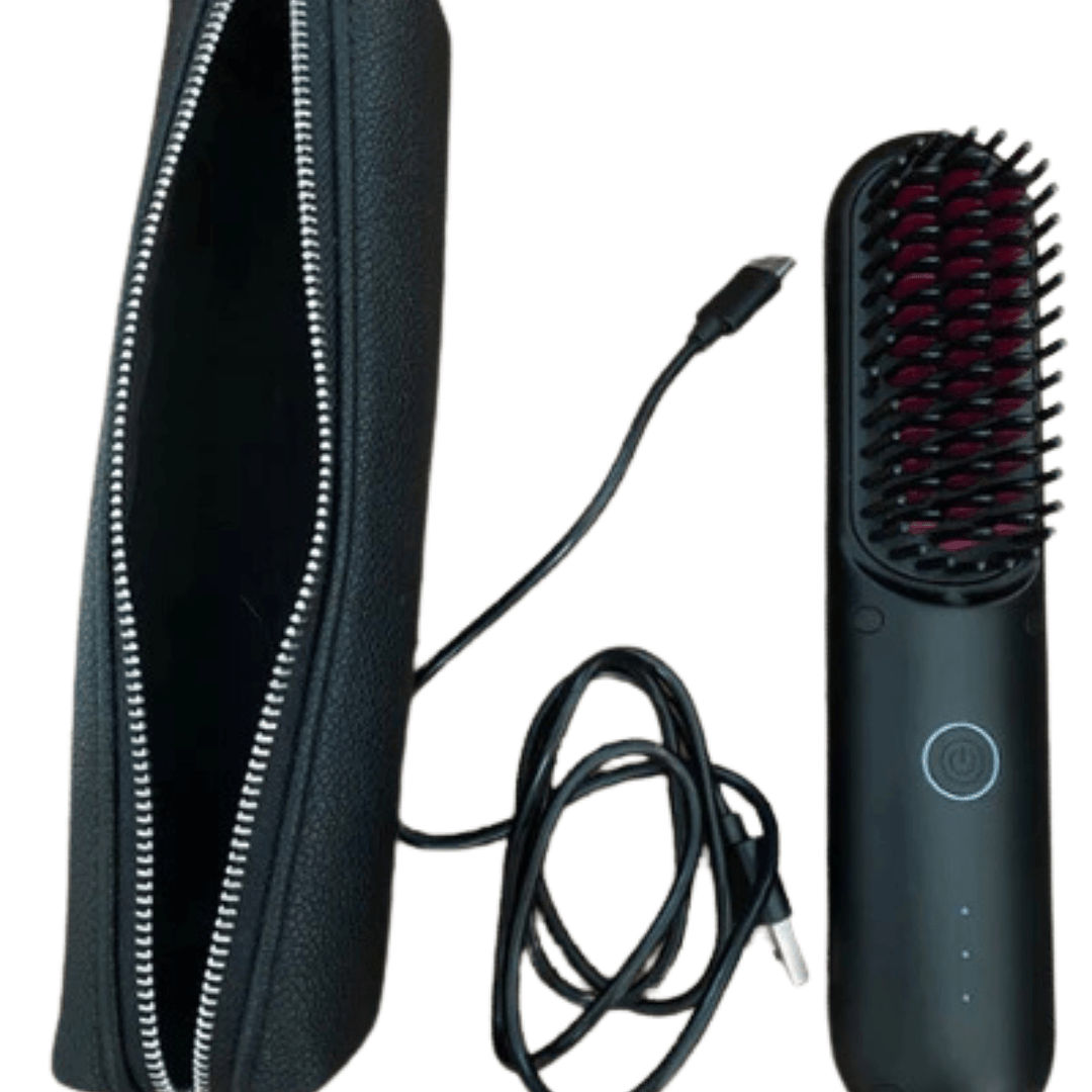 Lisslune | SleekStyle – 3-in-1 Heat Brush for Smooth, Frizz-Free Hair