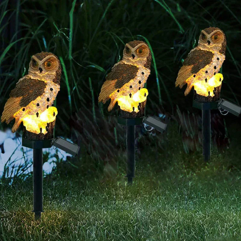 Lisslune | Solar powered Owl Garden Lamp - OwlGlow