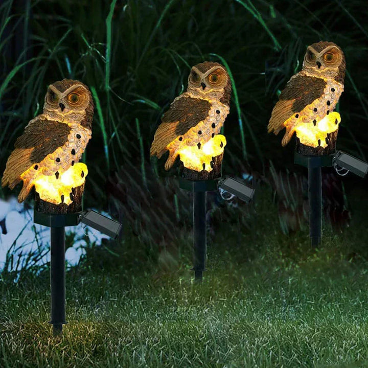 Lisslune | Solar powered Owl Garden Lamp - OwlGlow