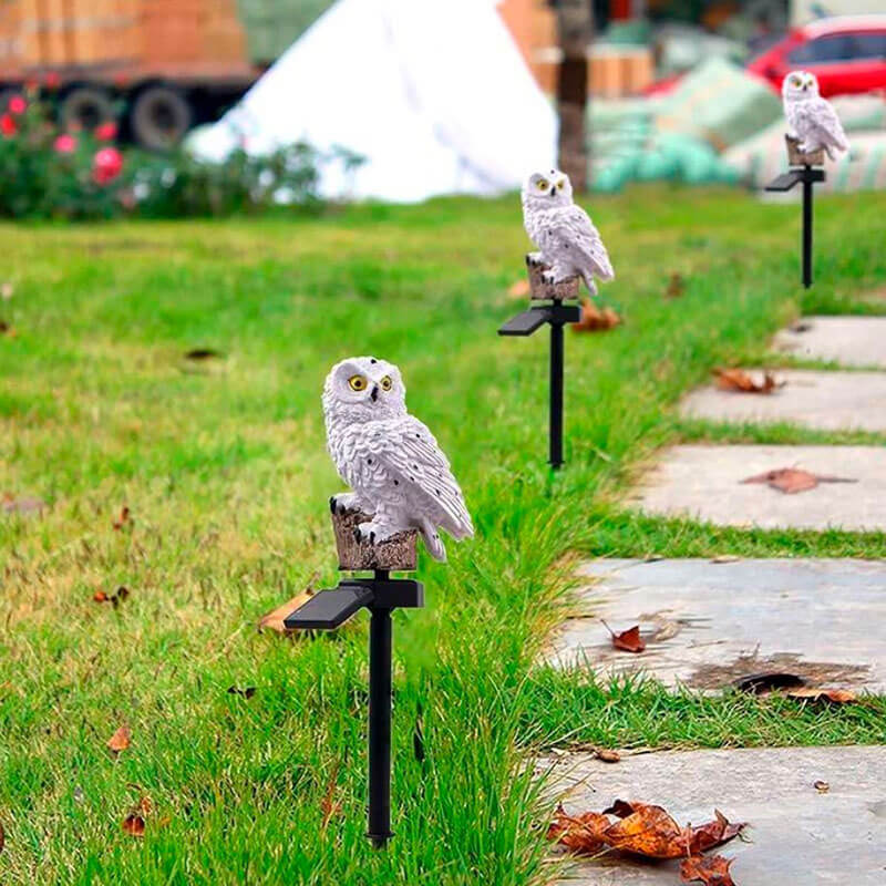 Lisslune | Solar powered Owl Garden Lamp - OwlGlow