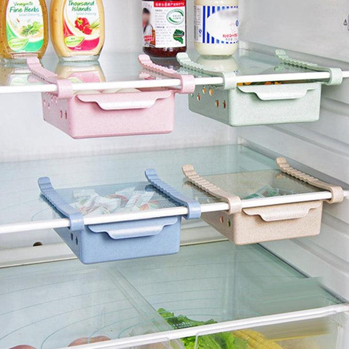 Lisslune | Compact Sliding Refrigerator Storage Organizer for Efficient Space Utilization