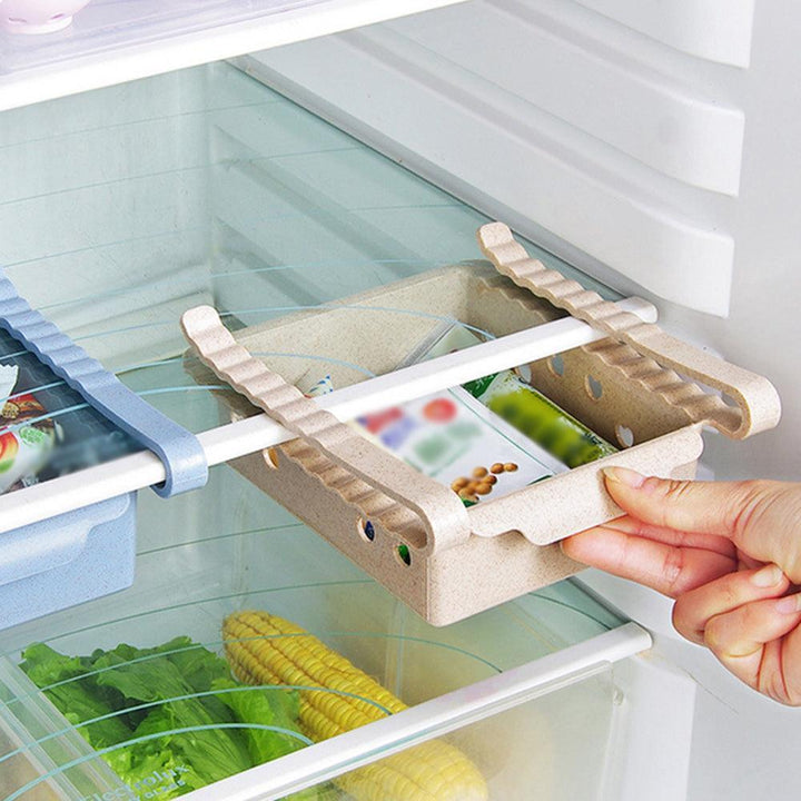 Lisslune | Compact Sliding Refrigerator Storage Organizer for Efficient Space Utilization