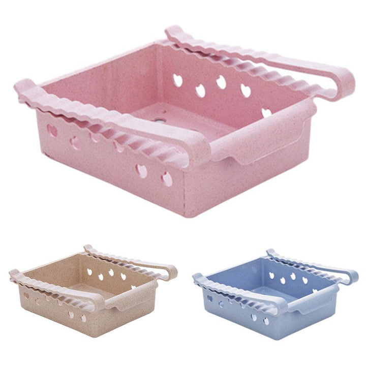 Lisslune | Compact Sliding Refrigerator Storage Organizer for Efficient Space Utilization