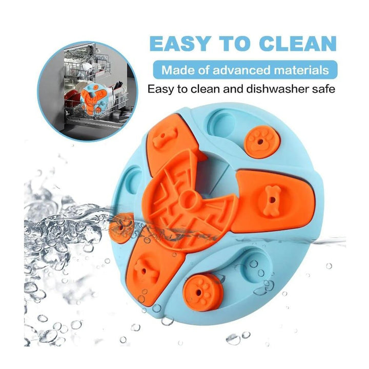 Lisslune | Slowfeed Puzzle Bowl – Rotating Dog Bowl for Slow Eating and Mental Stimulation
