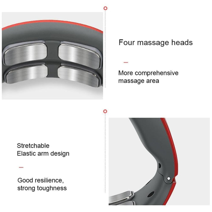 Lisslune | Smart 4D Neck and Shoulder Massager with Heat for Neck and Shoulder Relief