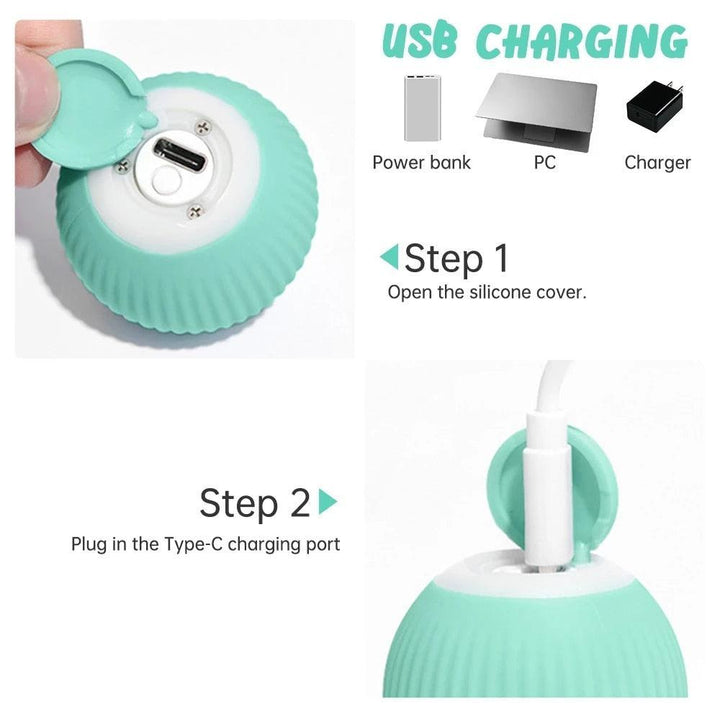 Lisslune | Electric Interactive Rolling Ball Toy for Cats - Endless Playtime Adventure