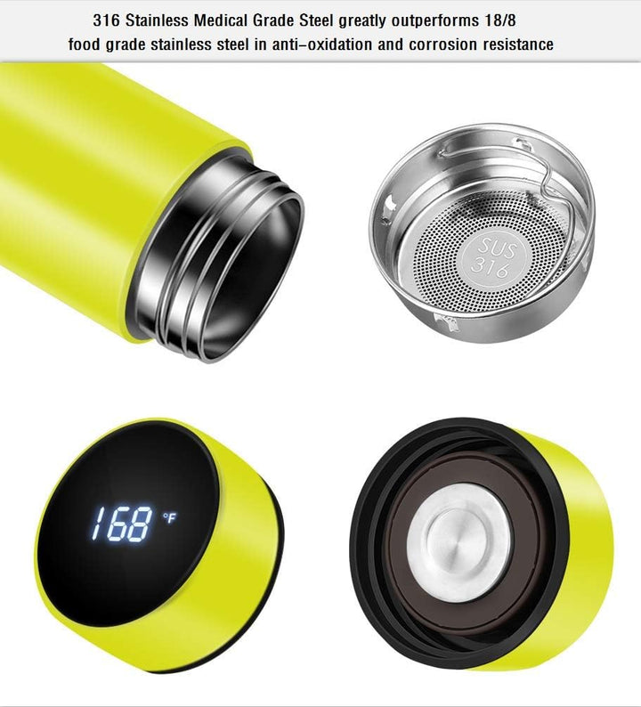 Lisslune | Smart Insulated Bottle with LED Temperature Display