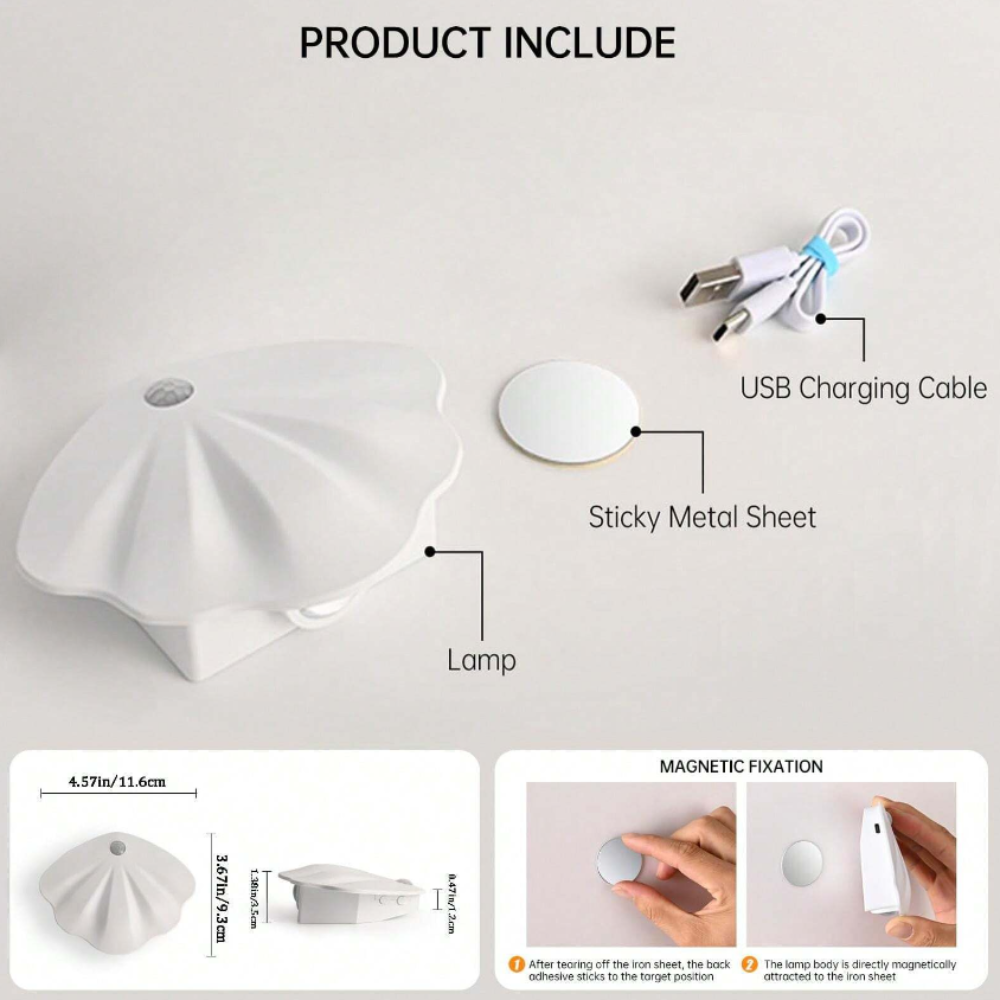 Lisslune | Smart Shell Motion Sensor Lamp - LumiMotion