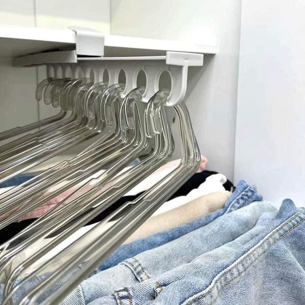Lisslune | SmartGlide Pull-Out Rack – Space-Saving Closet Organizer for Pants, Scarves, Ties – Easy Glide System – Stylish and Modern Design