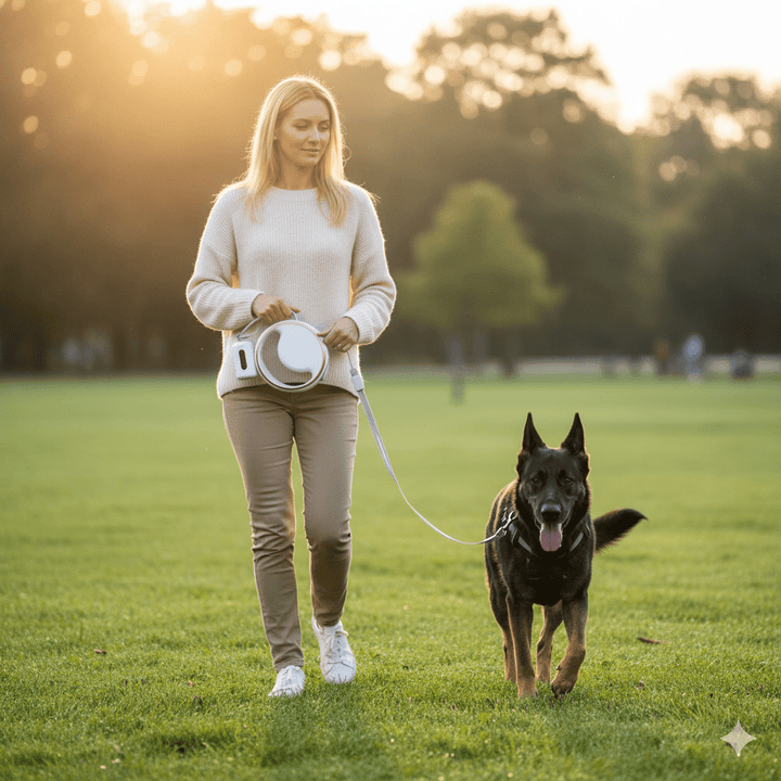Lisslune | SmartLead – Automatic Dog Leash with LED Light and Waste Bag Holder