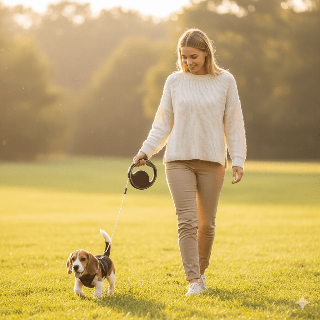 Lisslune | SmartLead – Automatic Dog Leash with LED Light and Waste Bag Holder