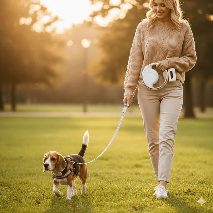 Lisslune | SmartLead – Automatic Dog Leash with LED Light and Waste Bag Holder