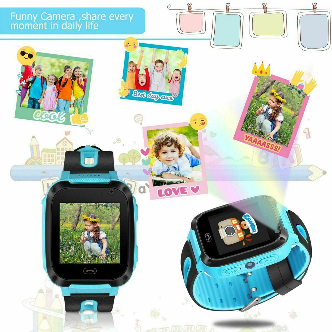 Lisslune | Smartwatch For Kids Phone GSM GPS SIM Alarm Camera SOS Kids Watch With GPS For Boys Girls