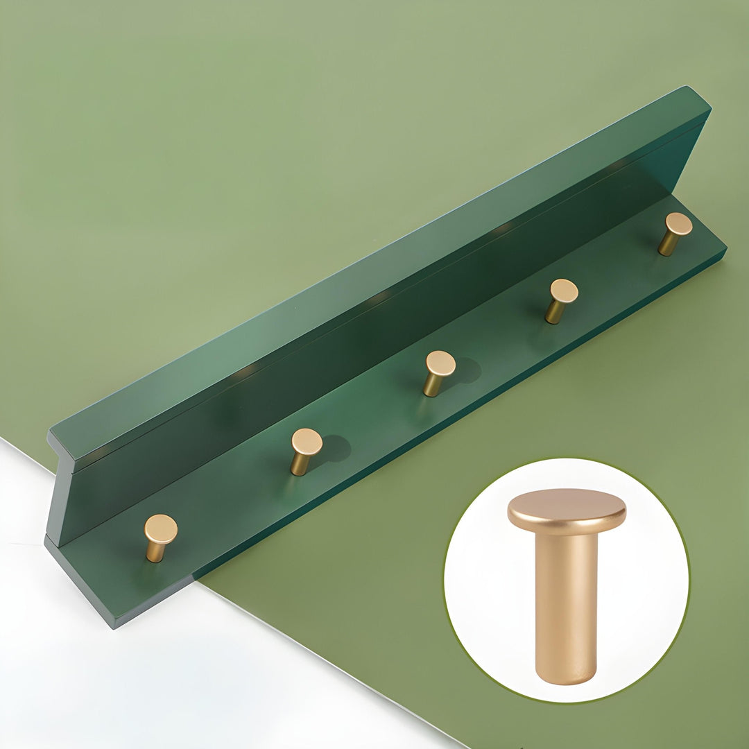 Lisslune | Smash Wall Shelf with Hooks – Multifunctional Wooden Storage Rack for Any Room