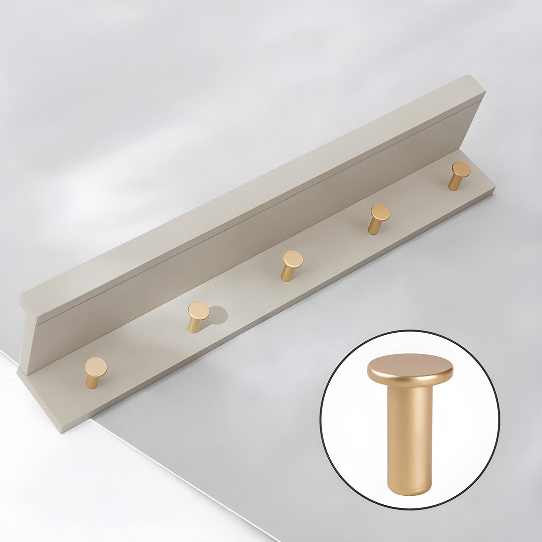 Lisslune | Smash Wall Shelf with Hooks – Multifunctional Wooden Storage Rack for Any Room