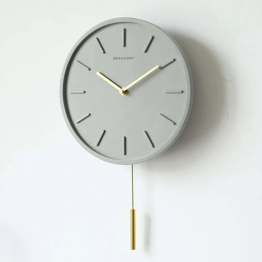 Lisslune | PendulumCraft - Scandinavian Cement Wall Clock
