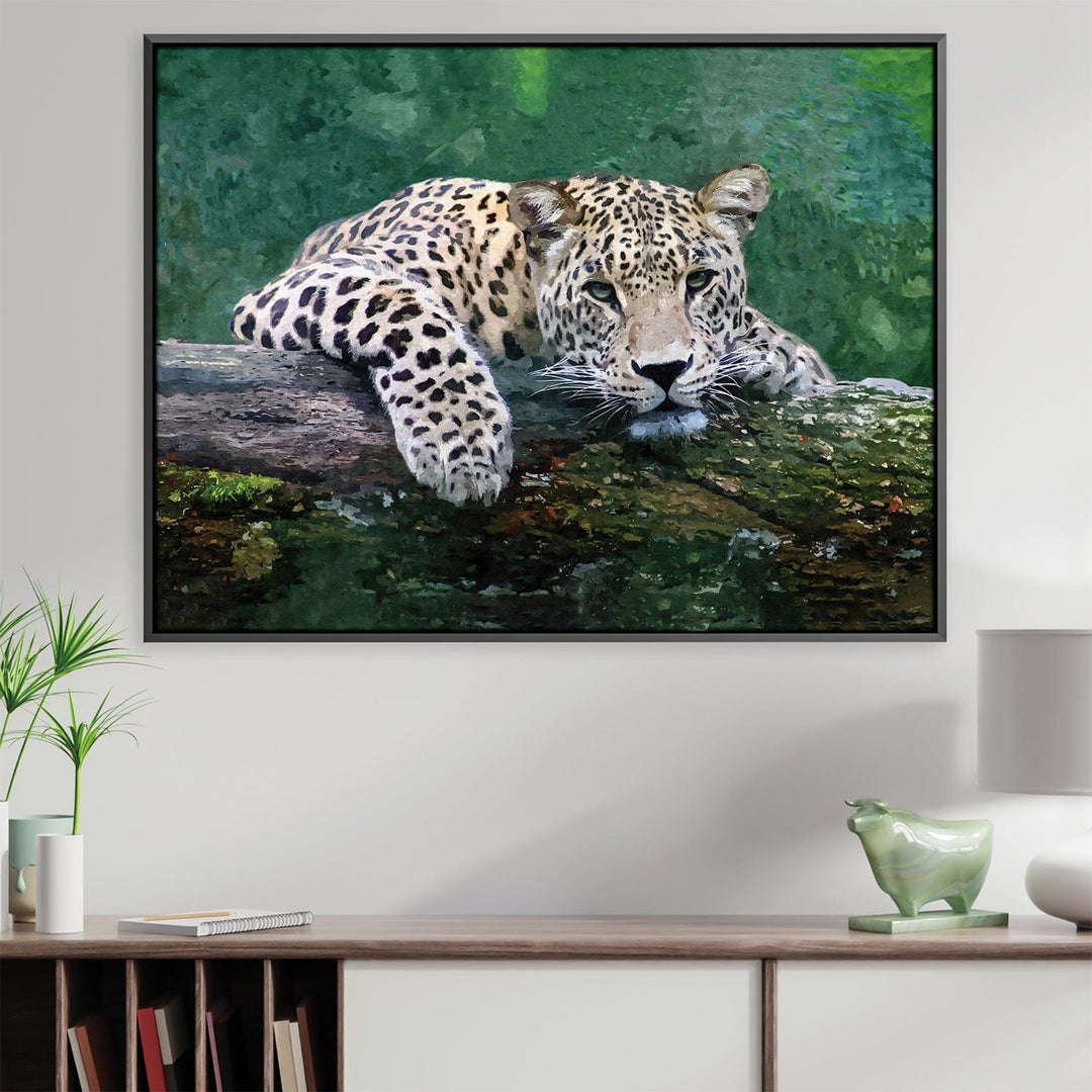 Lisslune | Snow Leopard Canvas
