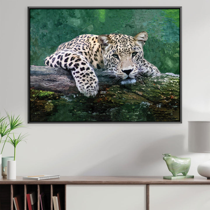 Lisslune | Snow Leopard Canvas
