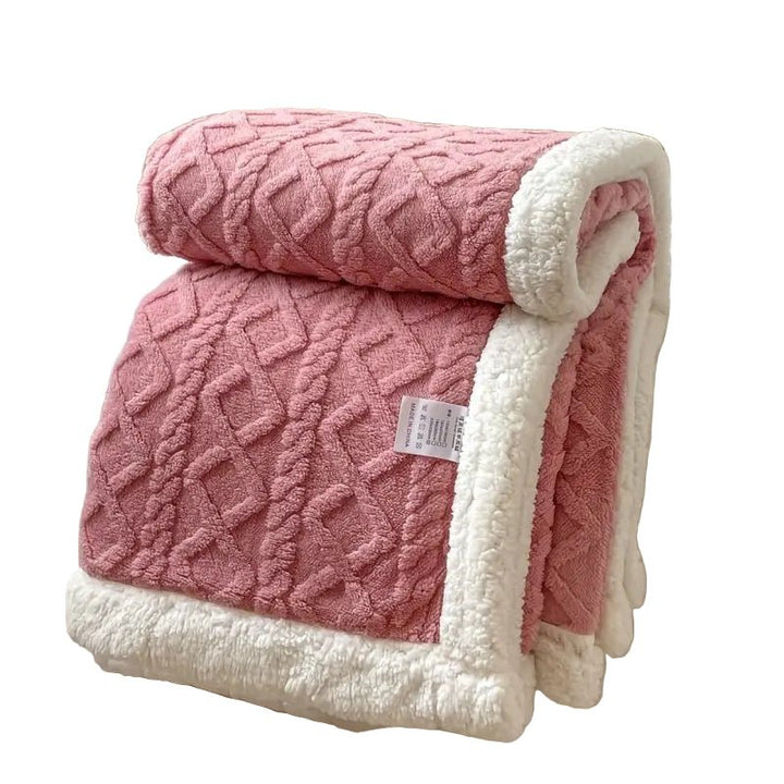 Lisslune | SHERPLY – Reversible Sherpa Fleece Blanket for Year-Round Comfort