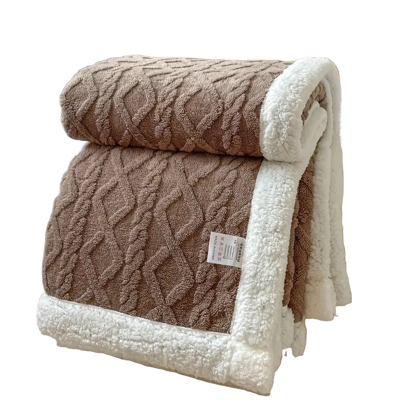 Lisslune | SHERPLY – Reversible Sherpa Fleece Blanket for Year-Round Comfort