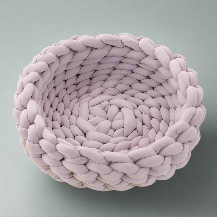 Lisslune | SNUGWOOL – Soft Woolen Basket for Pets with High Edge Support