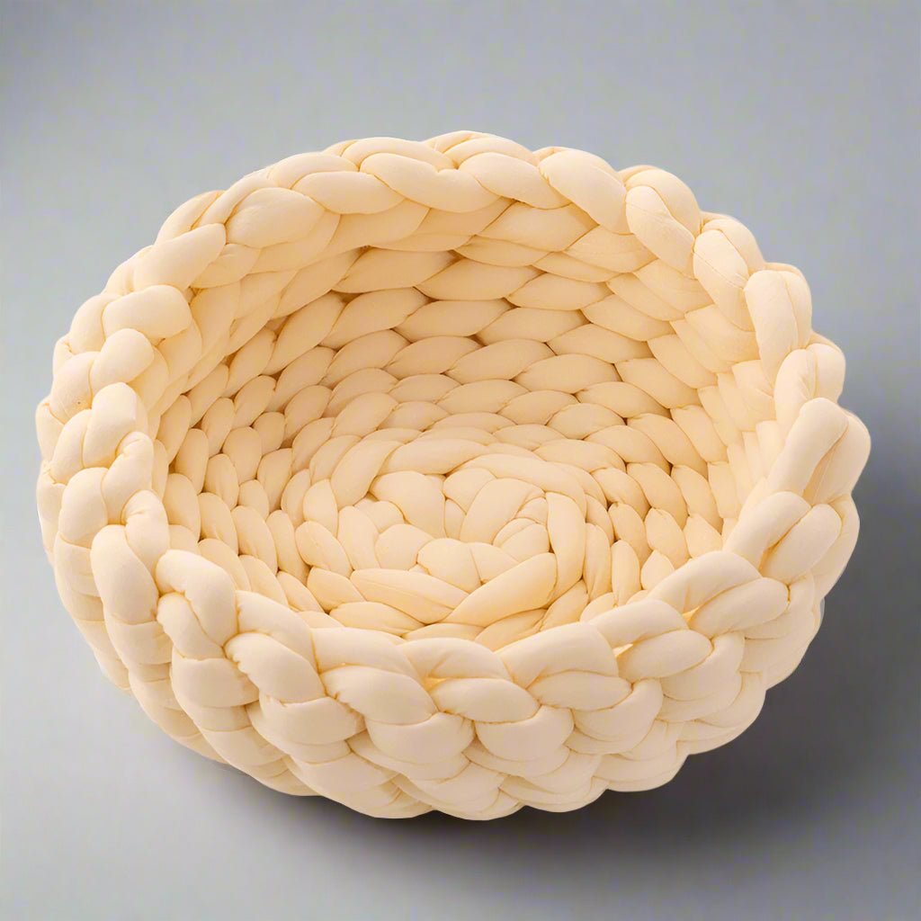 Lisslune | SNUGWOOL – Soft Woolen Basket for Pets with High Edge Support