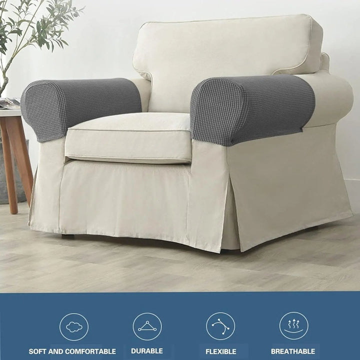 Lisslune | SOFAGUARD – 2-Piece Waterproof Armrest Covers with Anti-Slip Backing