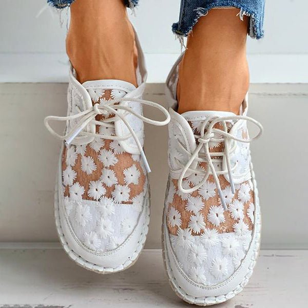 Lisslune | Orthopedic stylish shoe with floral design