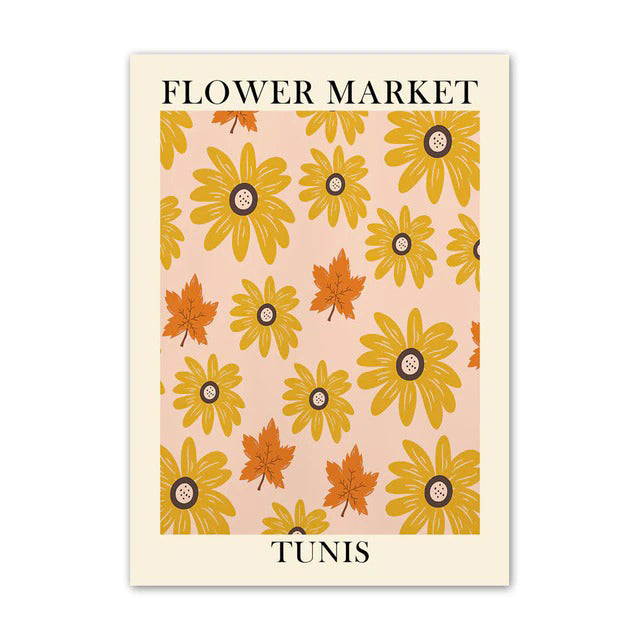 Rynx | Flower Market Canvas Poster