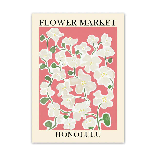 Rynx | Flower Market Canvas Poster