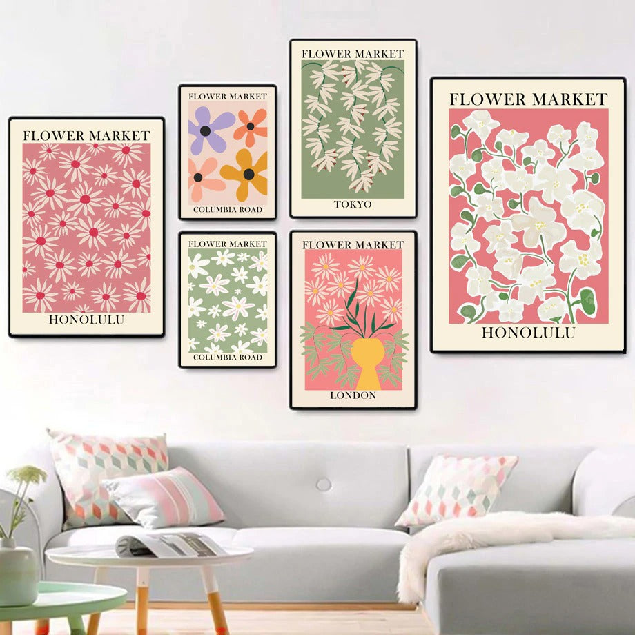 Rynx | Flower Market Canvas Poster
