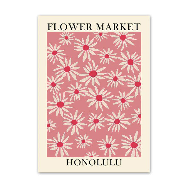 Rynx | Flower Market Canvas Poster